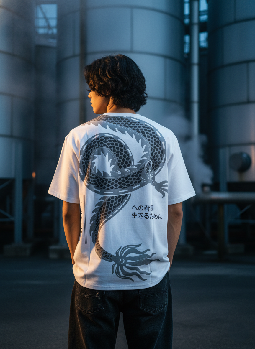 Urban Oversized T-Shirt | Soft Cotton Graphic Tee for Men